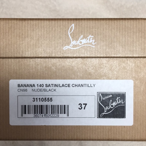 Christian Louboutin satin lace chantilly 37 - Picture 6 of 7